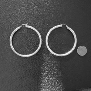 Sterling silver hoop earrings